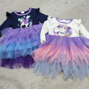 Unicorn Themed Tulle Dresses for Kids
